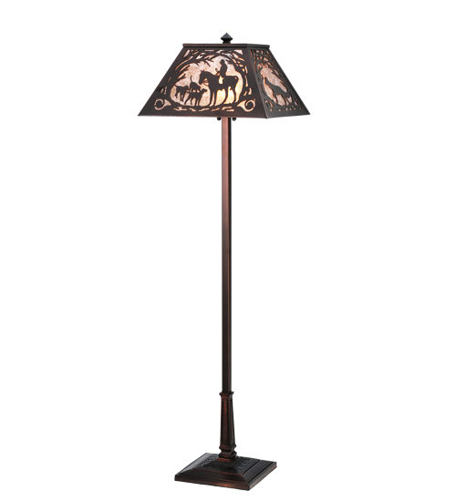 60"H Fox Hunt Floor Lamp