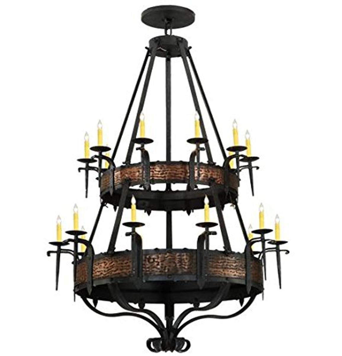 48"W Costello 20 Light Two Tier Chandelier