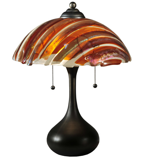 21"H Metro Fusion Marina Glass Table Lamp
