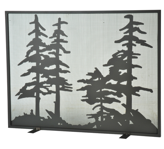 44"W X 33"H Tall Pines Fireplace Screen