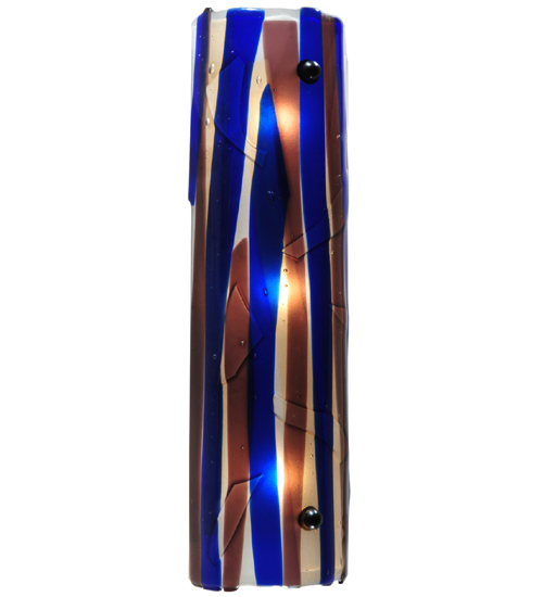 5"W Metro Fusion Midnight Glass Vanity Light