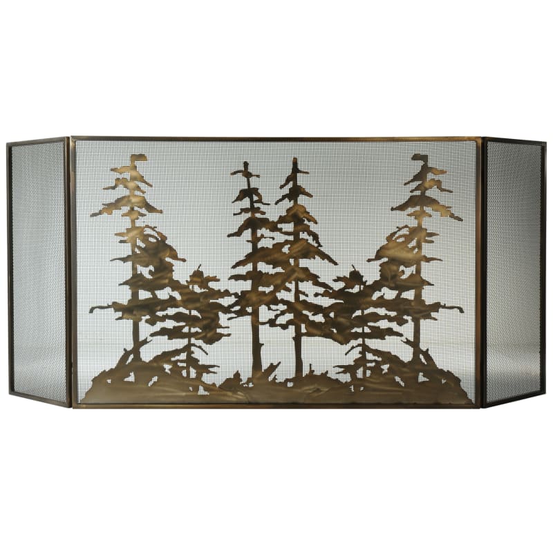 96"W X 40"H Tall Pines Fireplace Screen