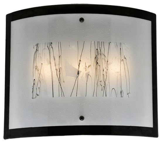 24" Wide Fused Glass Twigs Glass Wall Sconce