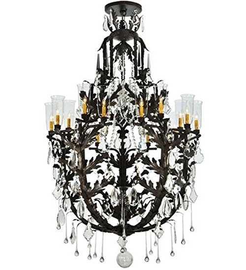 48"W French Baroque 16 Light Chandelier