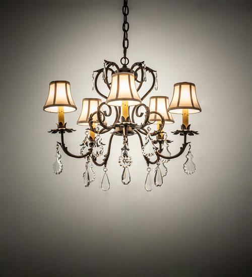 24" Wide Chantilly 5 Light Chandelier