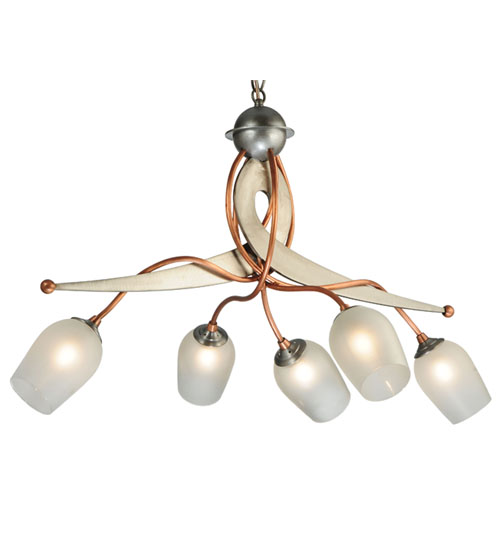 30"L Ballerina 5 Light Chandelier