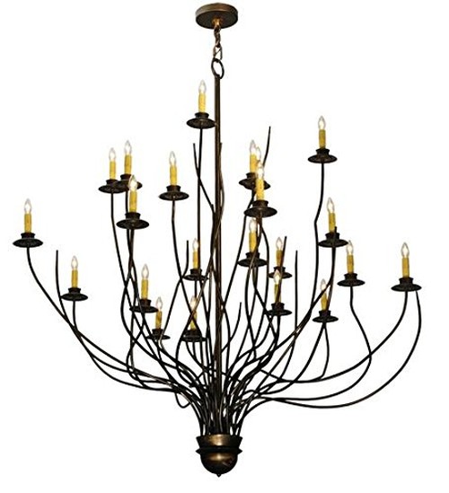 54"W Sycamore 22 Light Chandelier