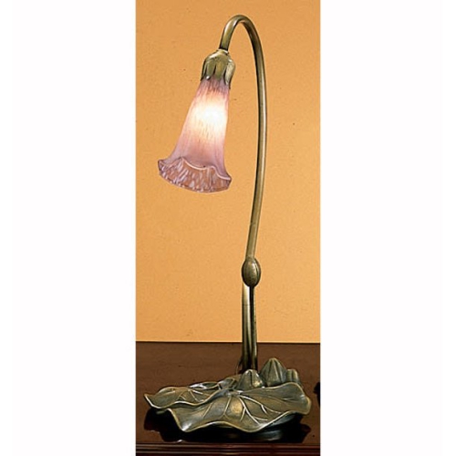 16"H Lavender Pond Lily Accent Lamp