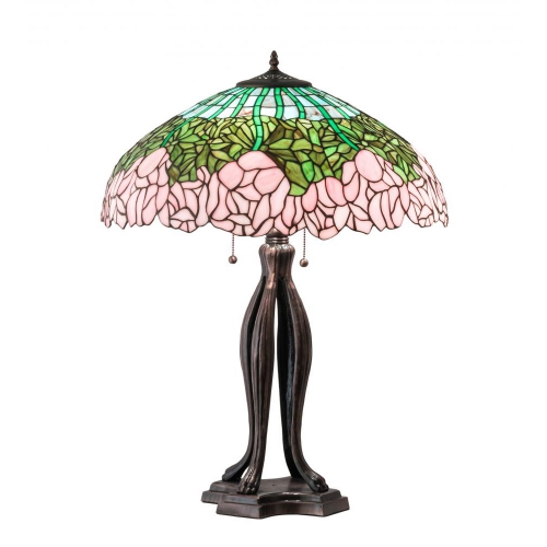 30" High Cabbage Rose Table Lamp