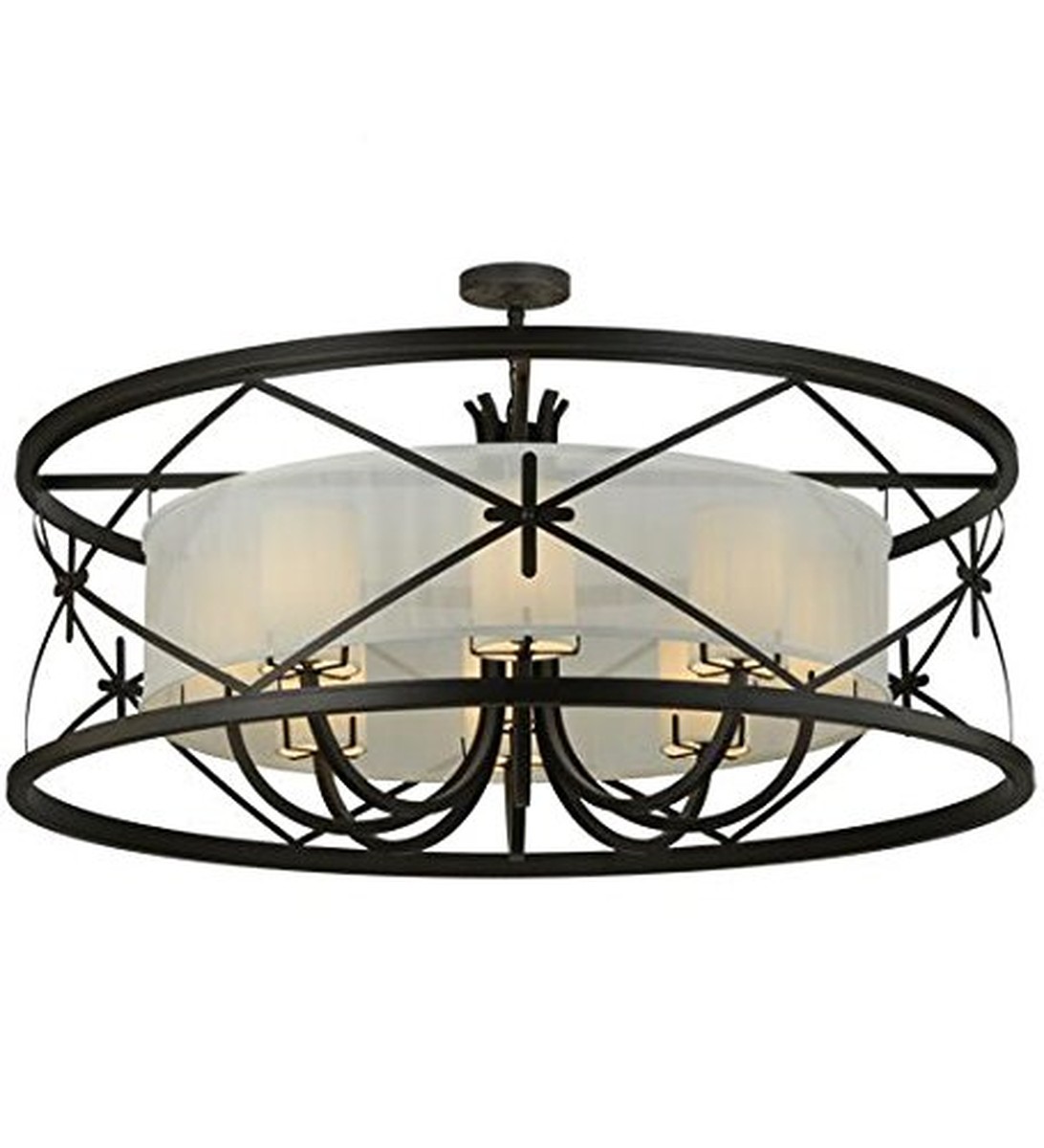 54"W Penelope 8 Light Pendant