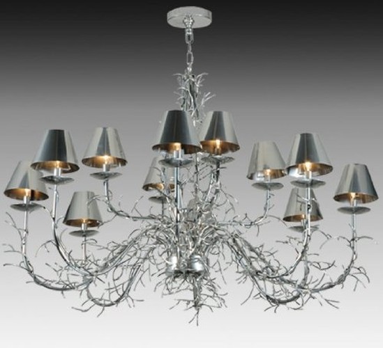 48"W Twigs 12 Light Chandelier