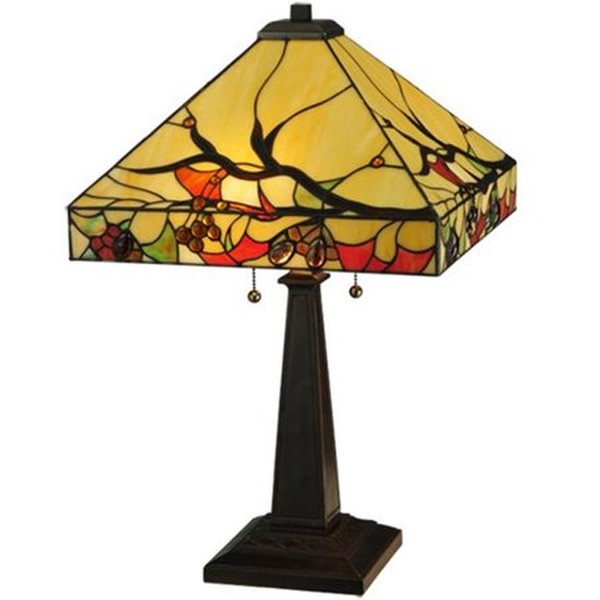 25"H Woodland Berries Table Lamp