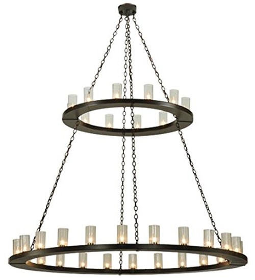 72"W Loxley 36 Light Two Tier Chandelier