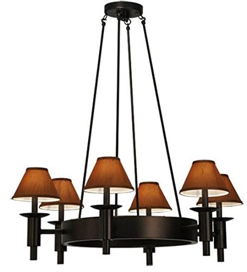 36"W Calais 6 Light Chandelier