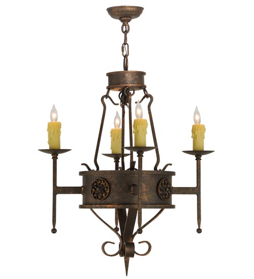 24"W Lorenzo 4 Light Chandelier