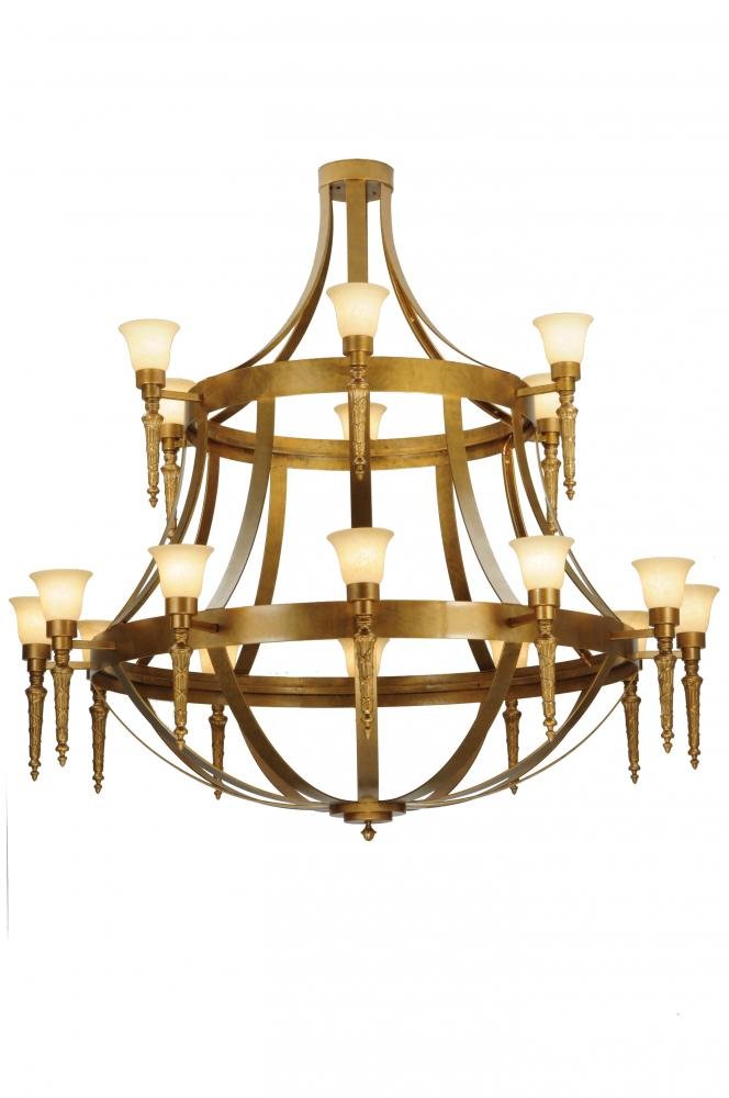 72"W Lubovich 18 Light Two Tier Chandelier