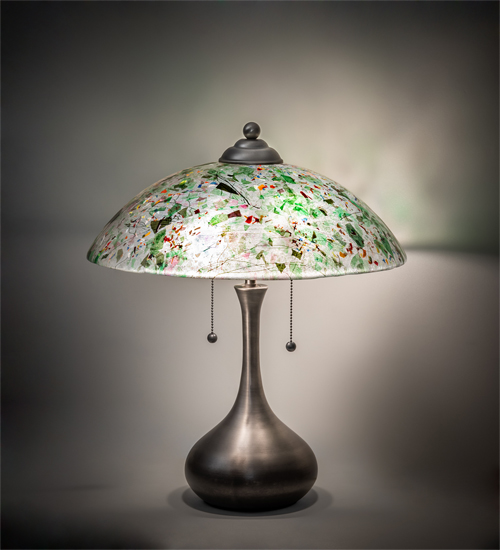 21"H Metro Fusion Confetti Glass Table Lamp
