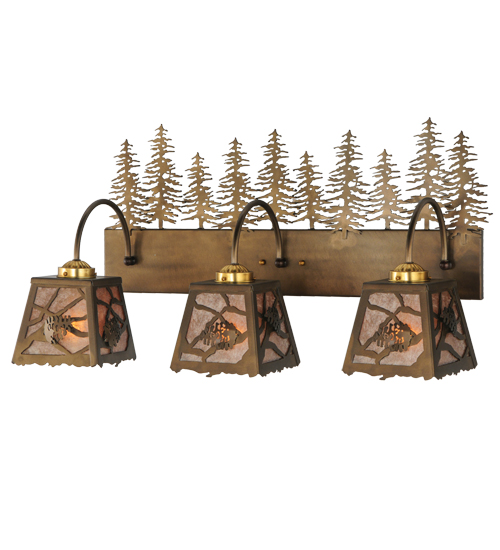 28"L Spruce Pine 3 Light Vanity Light