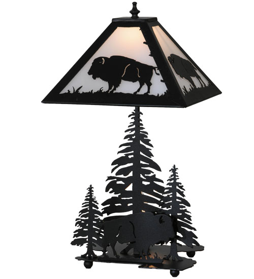 21"H Buffalo W/Lighted Base Table Lamp