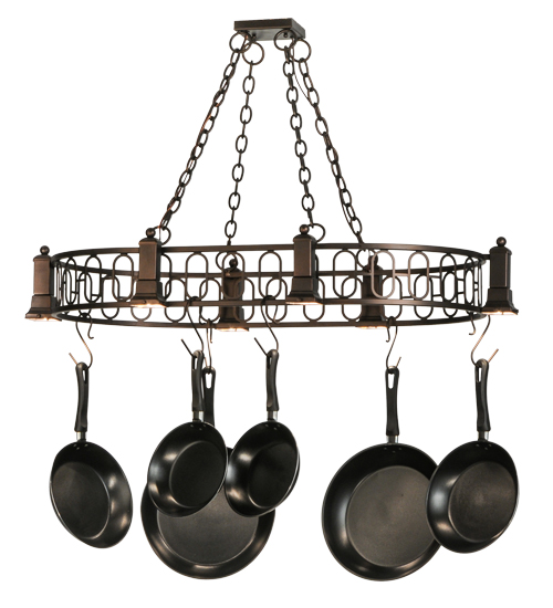 42.5"L Revival Deco Oblong Pot Rack