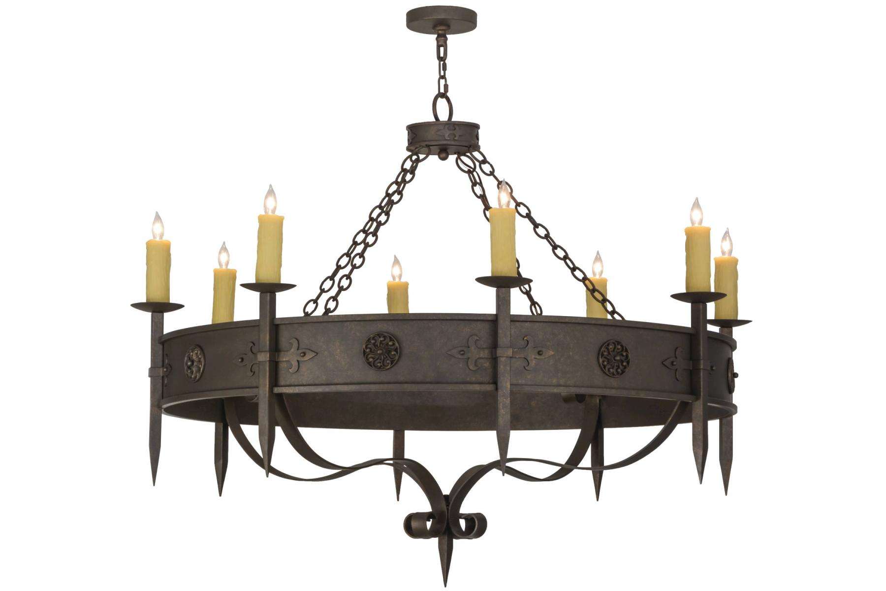 54"W Calandra 8 Light Chandelier