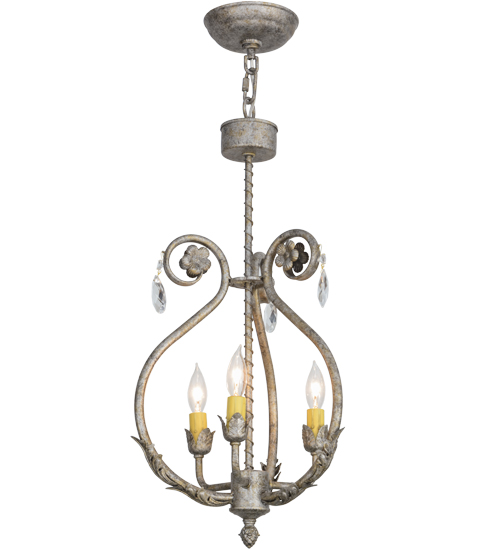 12"W Antonia 3 Light Chandelier