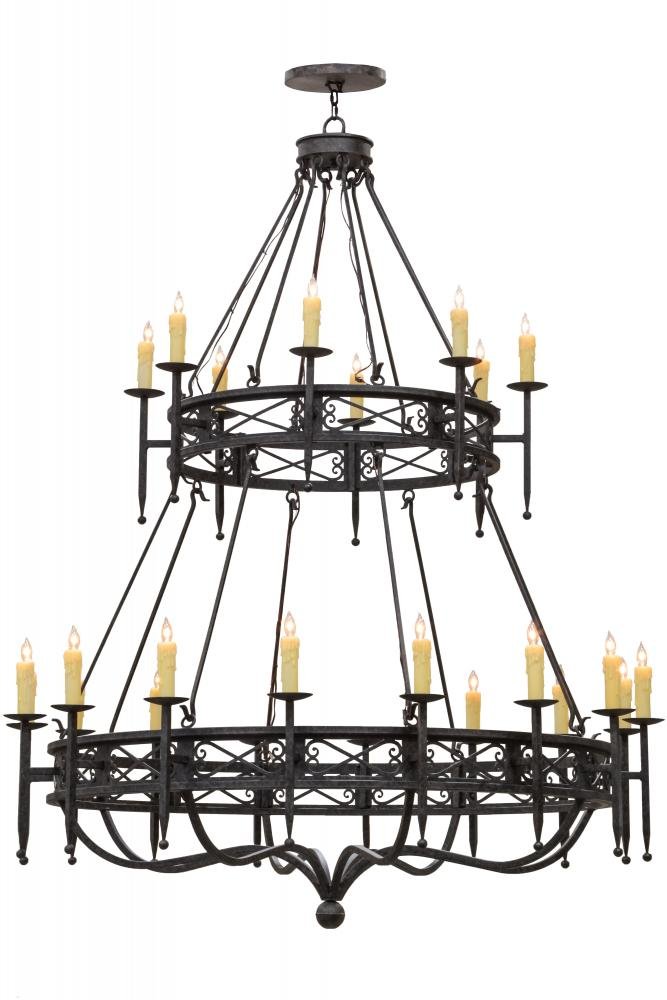 70"W Gina 24 Light Two Tier Chandelier