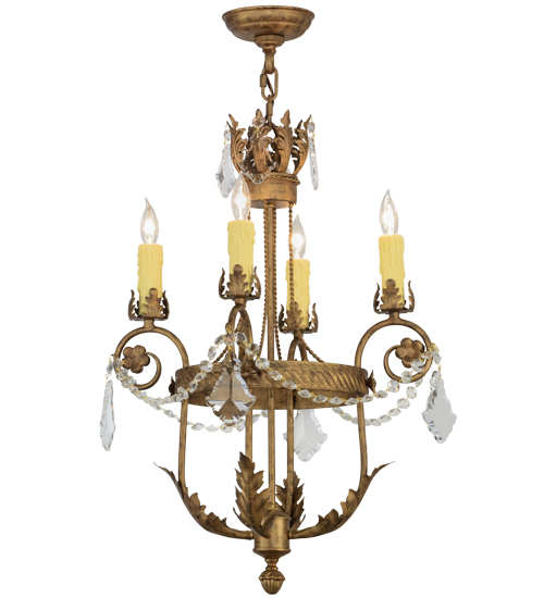 18"W Antonia 4 Light Chandelier