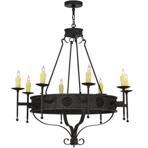 42"W Lorenzo 8 Light Chandelier