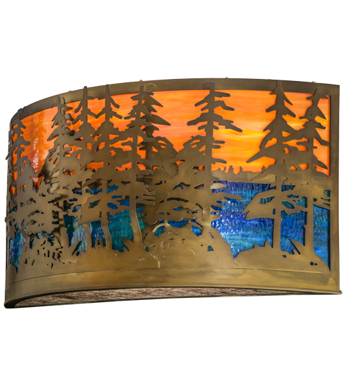 36"W Tall Pines Wall Sconce