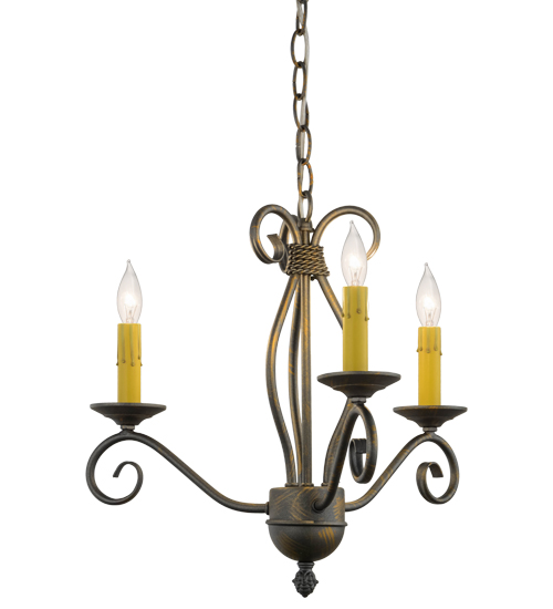 18"W Sienna 3 Light Chandelier