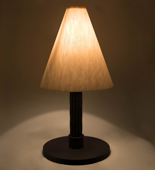 17"W Cone Mosset Table Lamp