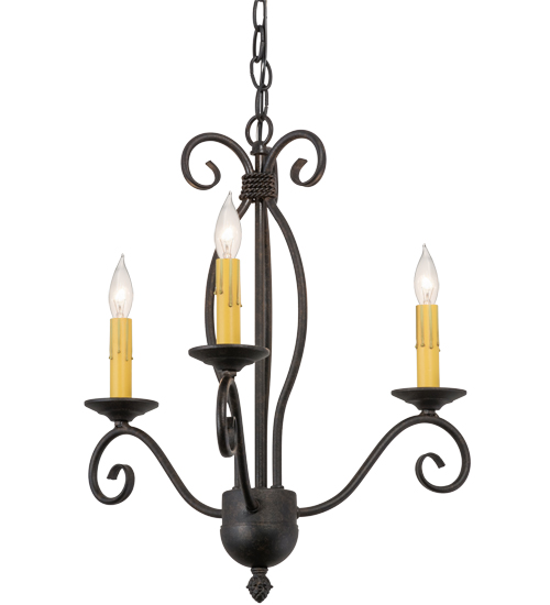 18"W Sienna 3 Light Chandelier