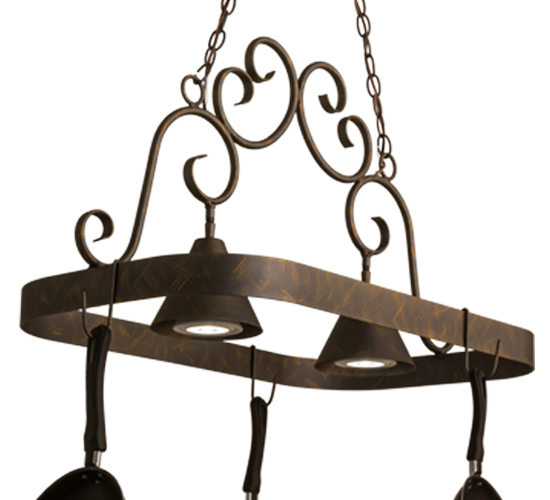 32"W Elana 2 Light Pot Rack