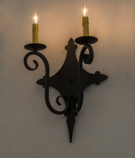 12"W Angelique 2 Light Wall Sconce