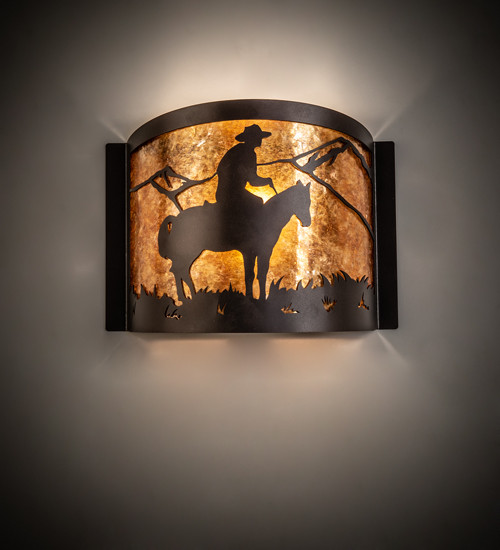 12"W Cowboy Wall Sconce