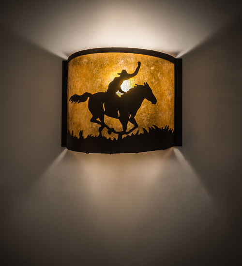 12"W Cowboy Wall Sconce