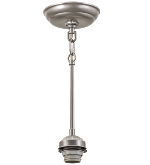 5"W Nickel 1 Light Pendant Hardware