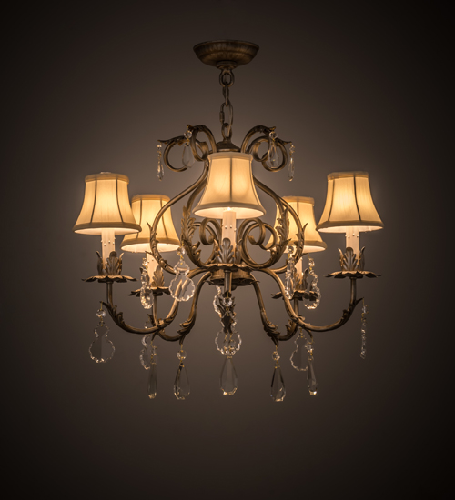 24"W Chantilly 5 Light Chandelier