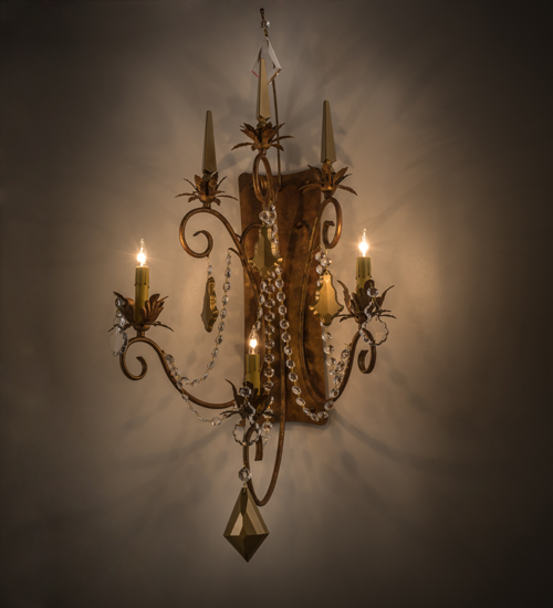 21"W Minuet 3 Light Wall Sconce