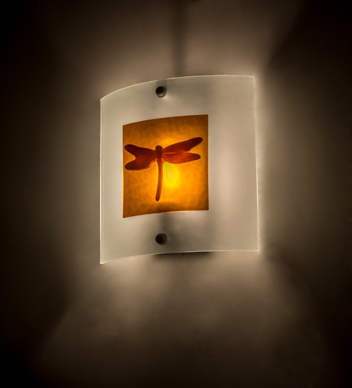 11"W Metro Fusion Dragonfly Wall Sconce