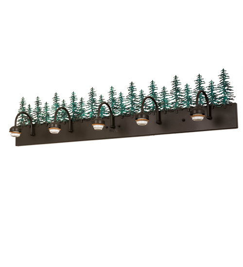 48"W Tall Pines 5 Light Vanity Hardware