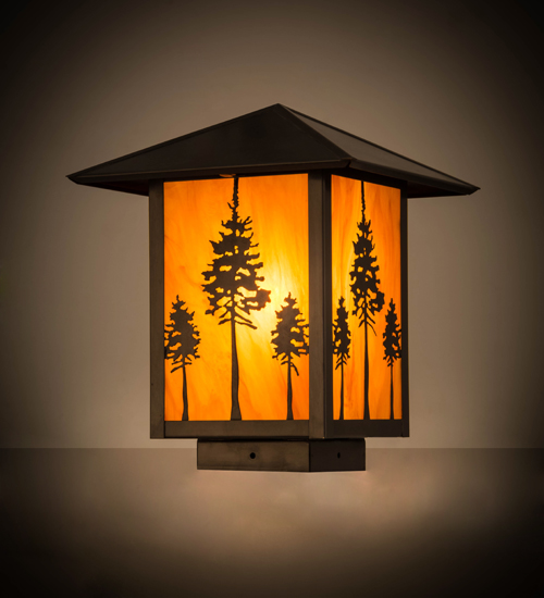 9"Sq Great Pines Deck Light