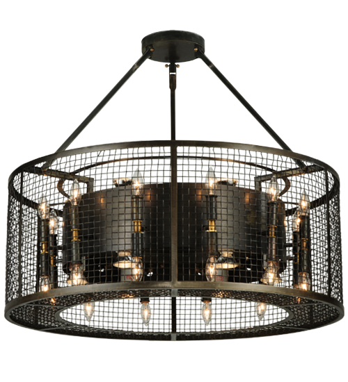 30"W Paloma Golpe 36 Light Pendant