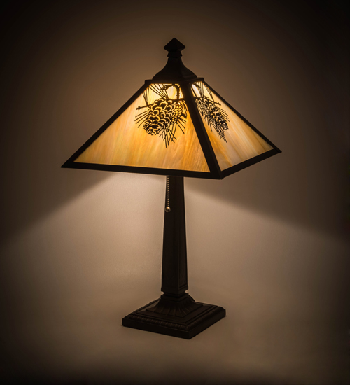 23.5"H Winter Pine Table Lamp