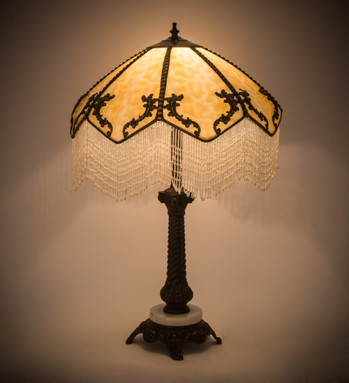 19"W Regina Fringed Table Lamp