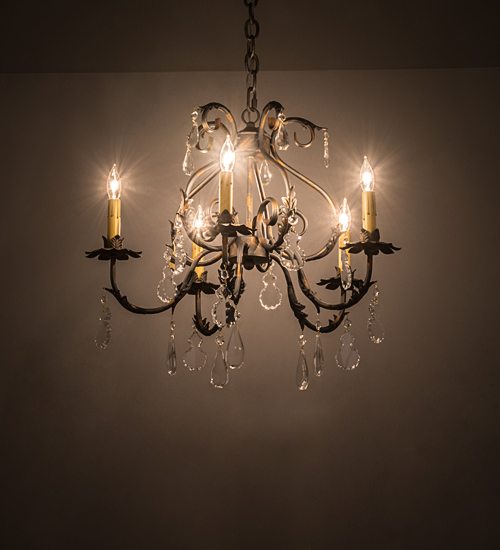 24"W Chantilly 5 Light Chandelier