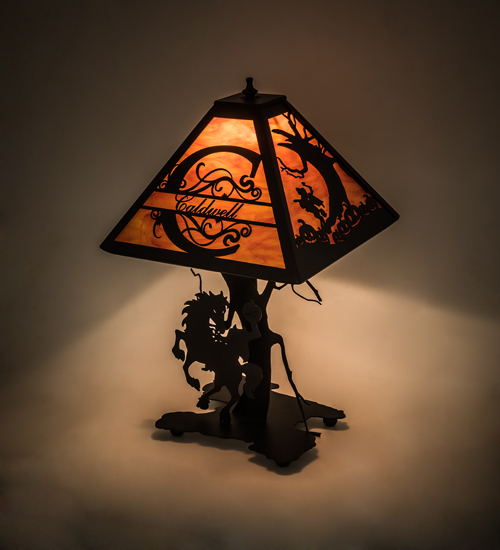 12.5"W Personalized Headless Horseman Table Lamp