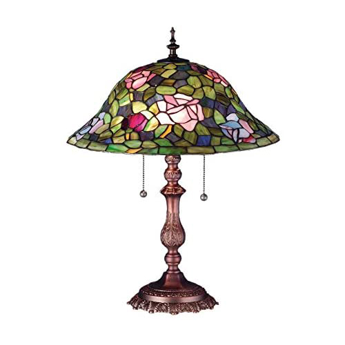 22" High Tiffany Rosebush Table Lamp