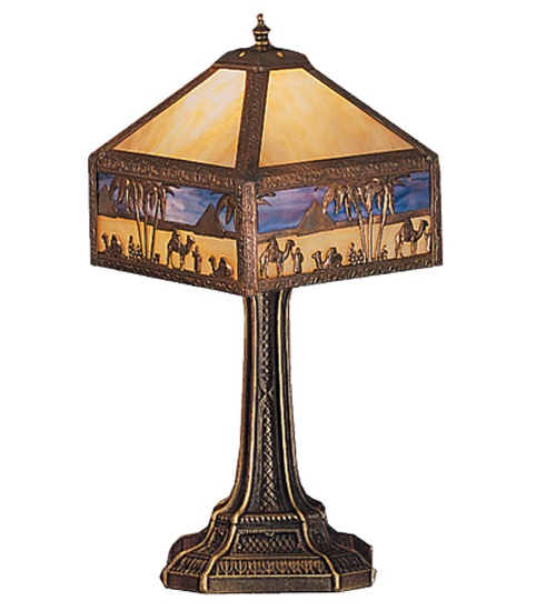19.5" Wide Camel Mission Accent Lamp
